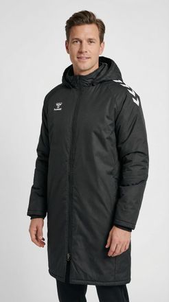 Hummel Stadionjacke HUMMEL, Herren, Gr. 3XL, schwarz, Obermaterial: 100% Polyester, B&uuml;ndchen, Jacken Stadionjacke, w&auml;rmend & winddicht