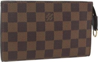 Louis Vuitton Pre-owned Clutches, female, Brown, Size: ONE SIZE Pre-owned Canvas Clutch