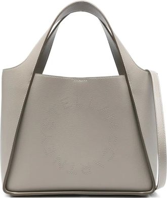 Stella McCartney Borsa tote con logo - Grigio