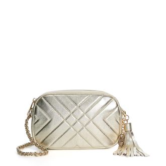 Dune London Womens Accessories Chancery - Premium Collection Quilted Camera Bag - Gold - One Size