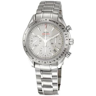 Omega Pre-owned Omega Speedmaster Chronograph Tachymeter Silver Dial Mens Watch 323.10.40.40.02.001