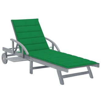 vidaXL Tumbona De Jard&iacute;n Con Coj&iacute;n Madera Maciza De Acacia Vidaxl