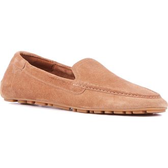 Aquatalia Qaitlin Moc Toe Weatherproof Slip-On Shoe in Whiskey at Nordstrom Rack, Size 6.5