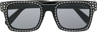 Moncler x Palm Angels square-frame sunglasses - unisex - Acetate - 51 - Black