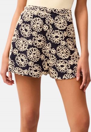 Marie Oliver Floral Embroidered Cleo Shorts In Blossom