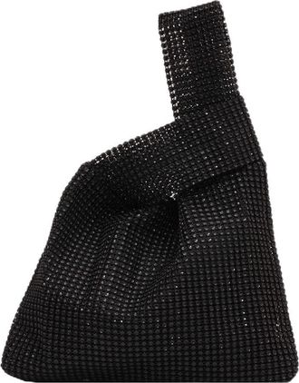 Generic Women Crystal Bling Bag Solid Color Rhinestone Small Luxury Clutch Versatile Sparkly Evening Bags Female Evening Party Handbag (Black)