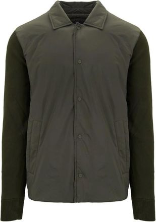 Herno Heren Snap Button Jas - Heren - Zomerjassen - Groen - L - Katoen - Jassen