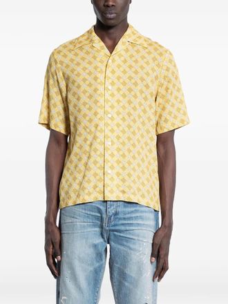 Amiri patterned camp shirt - Yellow