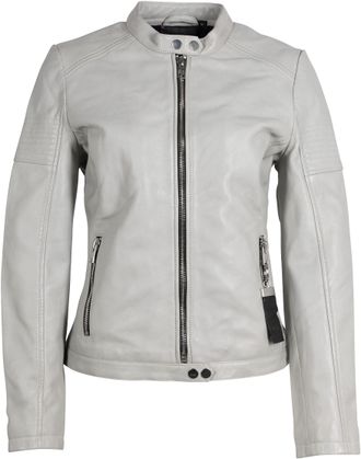 Mauritius Lederjacke MAURITIUS 2Wima, Damen, Gr. L, grau (light grau), Obermaterial: 100% Schafsleder. Futter: 100% Baumwolle. &Auml;rmelfutter: 100% Polyester, unif