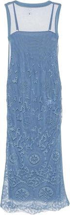 Sir. Lefi Lace-overlay Sleeveless Maxi Dress