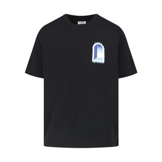 Casablanca T-shirt met gradi&euml;nt boogprint - Heren - Tops - Zwart - Maat: XL