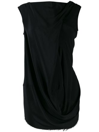 Rick Owens Tunica con ruches - Nero