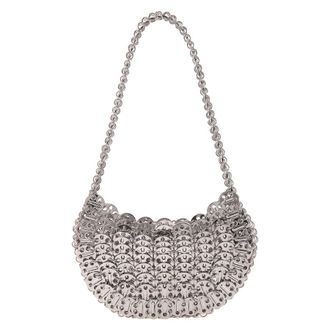 Paco Rabanne Iconic 1969 moon bag silver