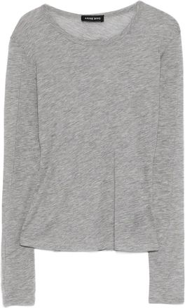 Anine Bing T-shirt Sylvie a maniche lunghe - Grigio