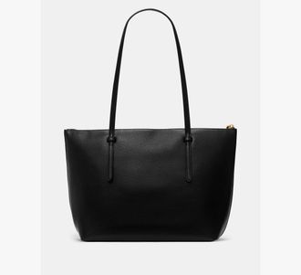 Kate Spade New York Womens All Day Tote Bag in Black | Pebble Grain Leather