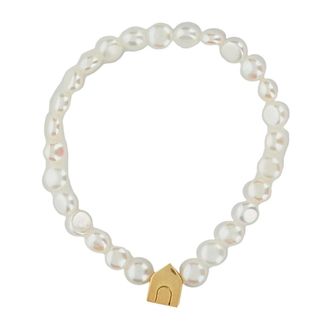 Aliita Bracelets, female, White, Size: ONE SIZE Casita Bold Flat Pearl
