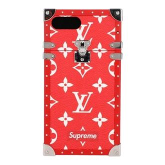 Louis Vuitton Vintage, unisex, Rood, ONE Size, Pre-owned Iphone 7 Plus Hoesje