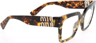 Miu Miu Stijlvolle zonnebril met uniek ontwerp - unisex - Brillen - Bruin - ONE Size - Accessoires