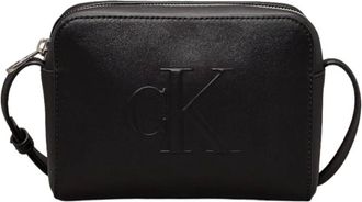 Calvin Klein Cross Body Bags, female, Black, Size: ONE SIZE Sculpted Camera Bag