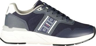 Blauer Blauwe Polyester Heren Sneaker - Heren - Sneakers - Blauw - 43 EU - Polyester - Schoenen