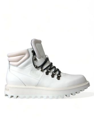 Dolce & Gabbana Hightop Leren Boots Met Veters