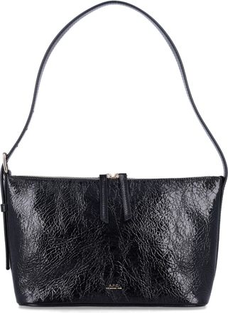A.P.C. A. p.c. Vera Crinkle Leather Shoulder Bag