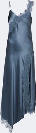 Veronica Beard Vernon lace-trimmed silk-blend midi dress