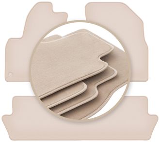 OEM Alfombrillas Premium Beige Para: Citro&euml;n C4 Grand Picasso Monovolumen 2006-2013