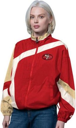 Starter Womens Starter Scarlet/Gold San Francisco 49ers Vintage 1st Quarter Full-Zip Windbreaker at Nordstrom, Size Xx-Large