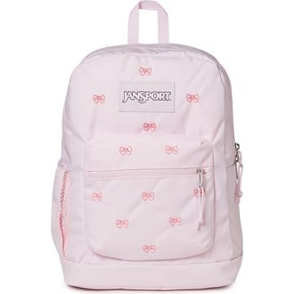 Jansport Cross Town Plus Remix Backpack in Embroidered Bows at Nordstrom