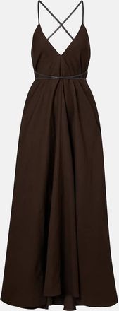 Brunello Cucinelli Abito lungo con monili