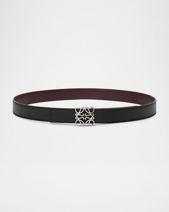 Loewe Anagram Bombe Calfskin Belt