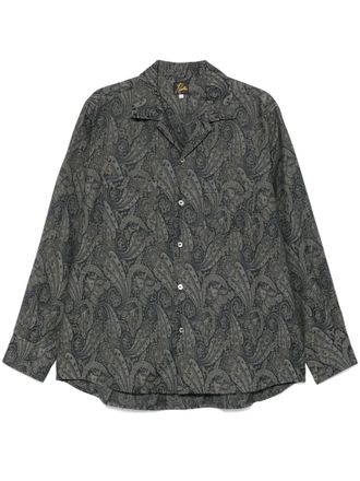 Needles paisley-jacquard shirt - Blue