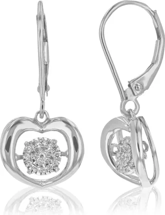 Vir Jewels 1/6 cttw Lab Grown Diamond Dangle Earrings in Sterling Silver With Clip On Backs For Women