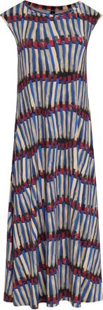 Lygia & Nanny Abito midi con stampa grafica - Blu
