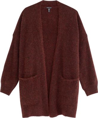 Eileen Fisher Eileen Fisher Mohair-blend Cardigan - Burgundy - S (UK 10-12 / M)