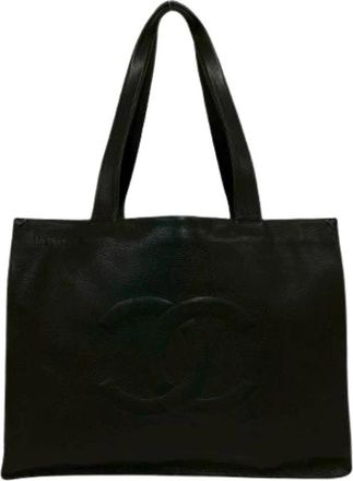 Chanel Pre-owned Caviar Leren Tote Bag - Dames - Vintage Shopper - Zwart - ONE Size - Leer - Vintage