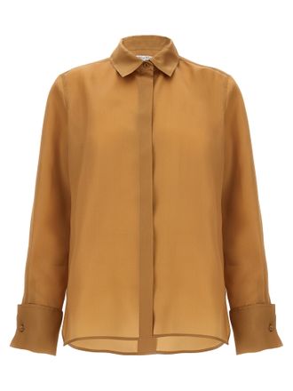 Max Mara Beige Silk Womens Blouse