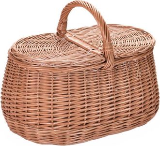 OEM Cesta De Regalo Picnic Cesta De Mimbre Cerrada Para Frutas, Verduras, Setas, Picnic Est&aacute;ndar