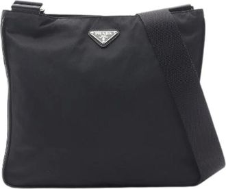 Prada Pre-owned Cross Body Bags, female, Black, Size: ONE SIZE Pre-owned Vintage Cross Body Bag