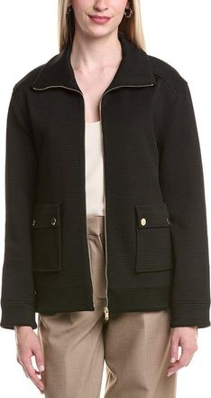 St. John Pique Jersey Zip Sport Jacket