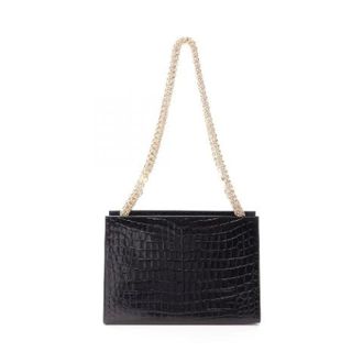 Ferragamo Pre-owned Leren Schoudertas - Dames - Pre-owned - Zwart - Maat: ONE Size Leer