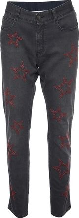 Stella McCartney star-embroidered jeans - Grey