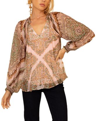 Hale Bob August Silk-Blend Top