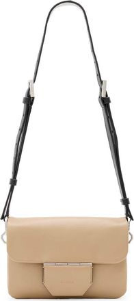 AllSaints Jupiter Leather Crossbody Bag in Mink Brown at Nordstrom Rack