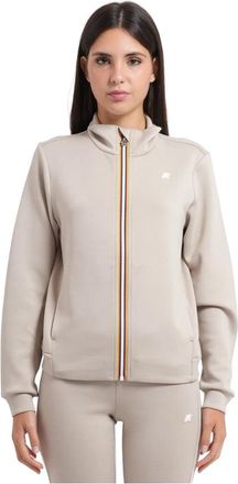 K-Way K-way Shirts Beige - Dames - Vesten met rits - Beige - M - Hoodies & sweatvesten