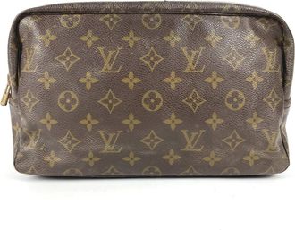 Louis Vuitton Brown Monogram Clutch Bag Pouch (Pre-Owned)
