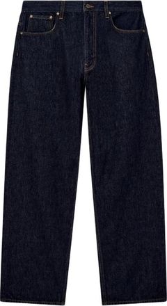 Emporio Armani Jeans, Heren, Blauw, W34, Katoen, Five-Pocket Straight Jeans