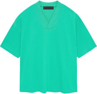 Fear of God SS24 V Neck T-Shirt Mint Leaf 125SP244212F