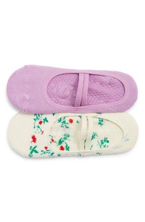 Stems 2-Pack Blossom Grip Socks in Cloudberry at Nordstrom